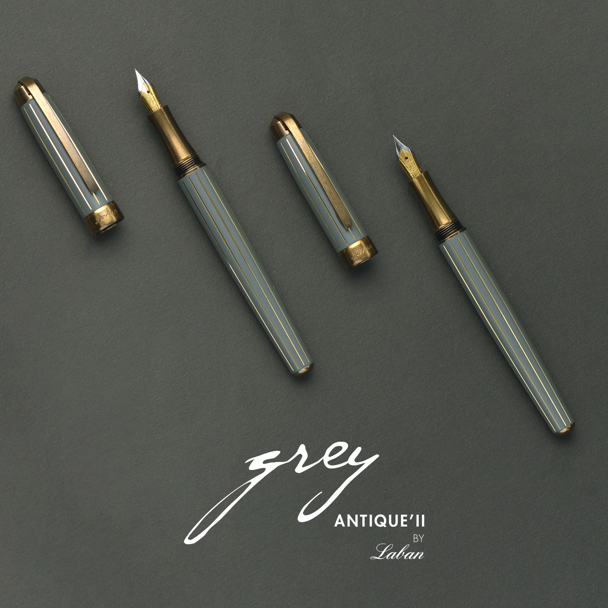 Antique'II Fountain Pen Grey - Image 3